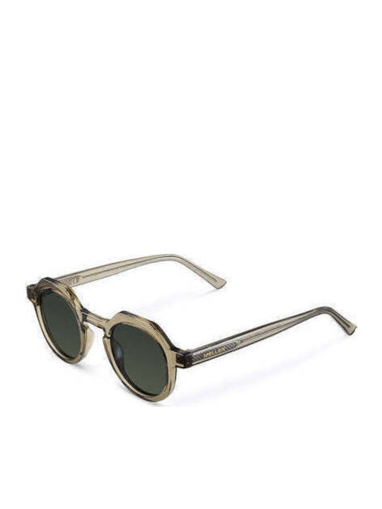 Meller Hasan Unisex Ochelari de soare cu Bej Cadru și Verde Polarized Lentilă HA-GREIGEOLI