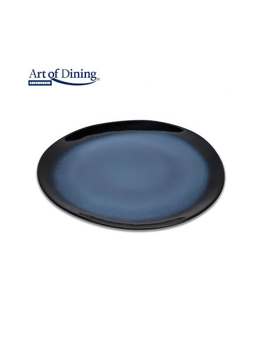 Heinner Serenity Plate Shallow Oval Ceramic Blue 21cm 4pcs