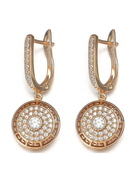 Offizielle vergoldete Swarovski-Kristall-Ohrringe Nicky Ohrring Durchmesser 1,3 cm