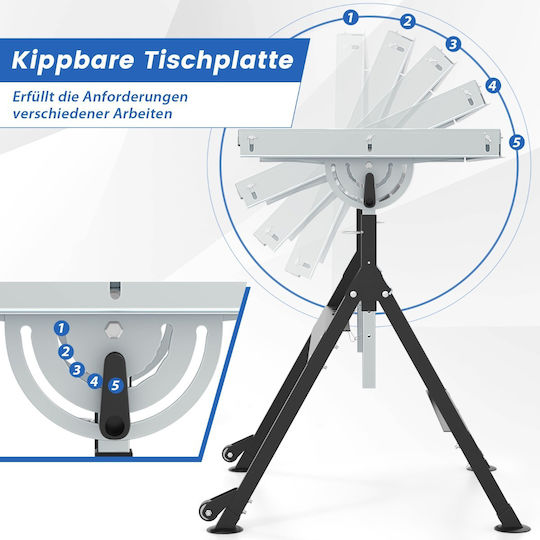 Costway Schweisstisch Belastbarkeit 180kg 1Stück TH10090BK
