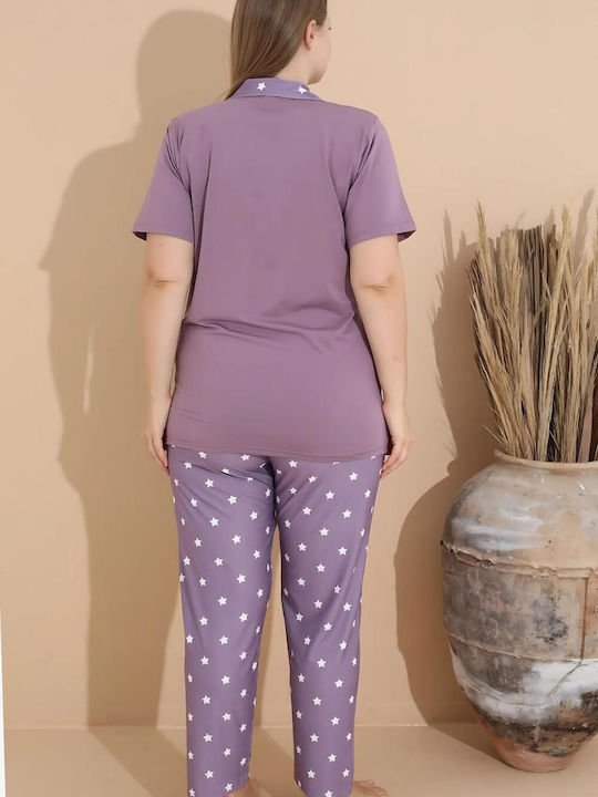 Boyraz Set Pijamale pentru Femei Lilac