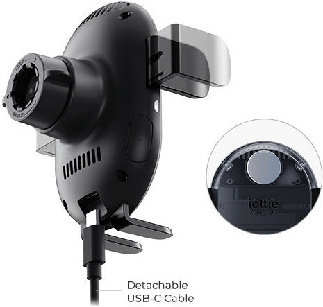 iOttie Auto Sense 2 Βάση Κινητού Αυτοκινήτου με Ρυθμιζόμενα Άγκιστρα και Ασύρματη Φόρτιση Μαύρη
