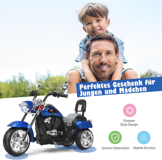Kids Motorbike Inspired Electric 6 Volt Blue