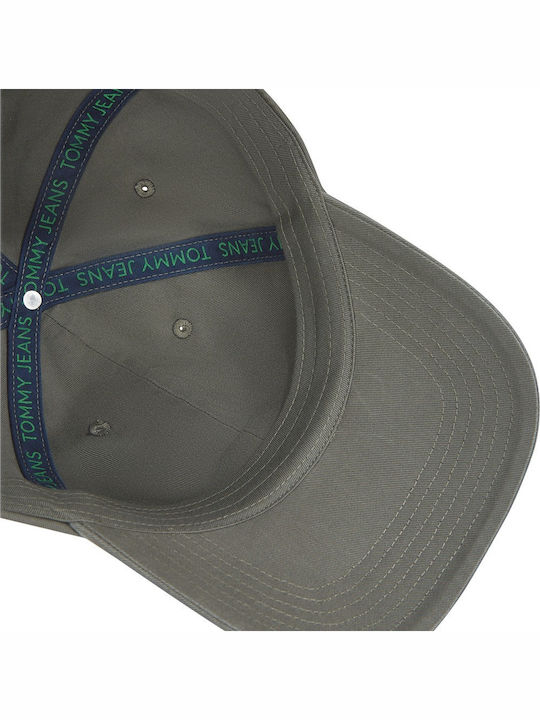 Tommy Jeans Unisex Καπέλο Heritage Baseball Cap Am0am12020-mrh Χακί