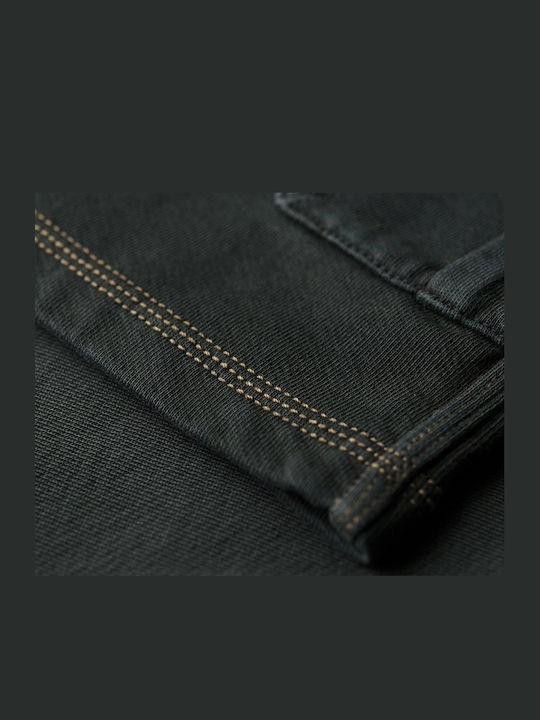 Ind Contrast Stitch Cargo Men's Shorts Cargo Washed Black