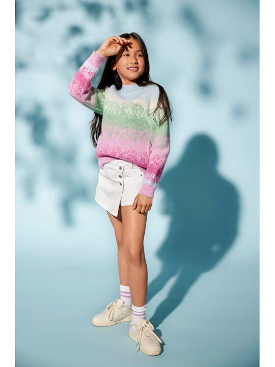 Kinder Rock aus Jeans Weiß