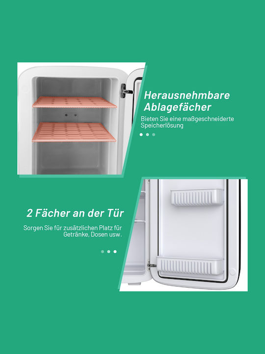 Costway Kosmetik-Kühlschrank 15lt Mit Regal Weiß