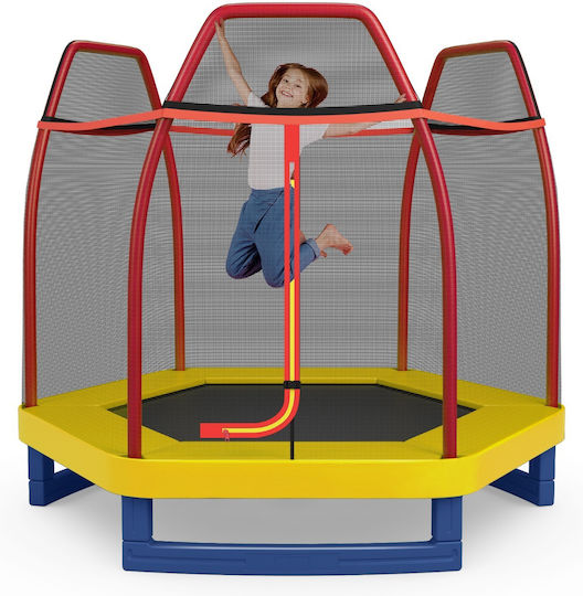 Costway Trampolină pentru copii Diametru 223cm cu Net