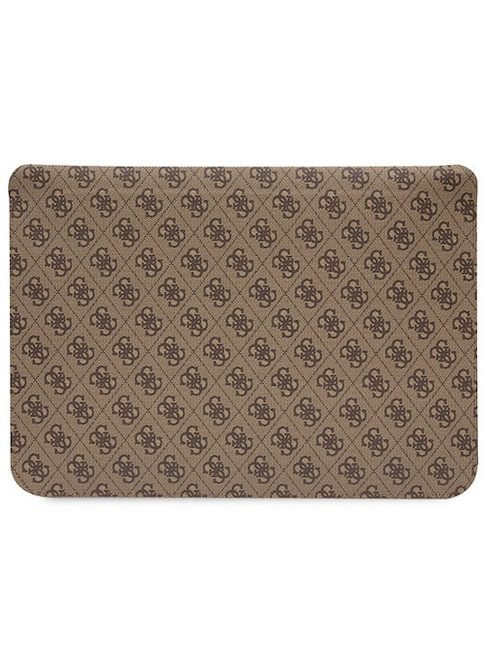 Guess PU 4G Printed Stripes Geantă Husă pentru laptop 16" în culoarea Maro