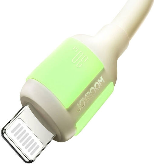Joyroom S-A53 Редовна USB-C към Lightning кабел Бял 1.2м