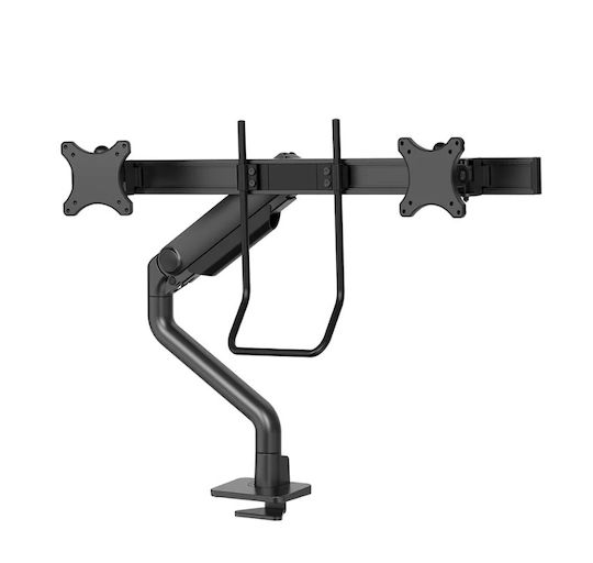 Neomounts DS75S-950BL2 Επιτραπέζια Βάση για 2 Οθόνες έως 27" με Βραχίονα