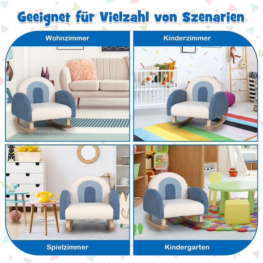 Kids Armchair White 50.5x49x50.5cm