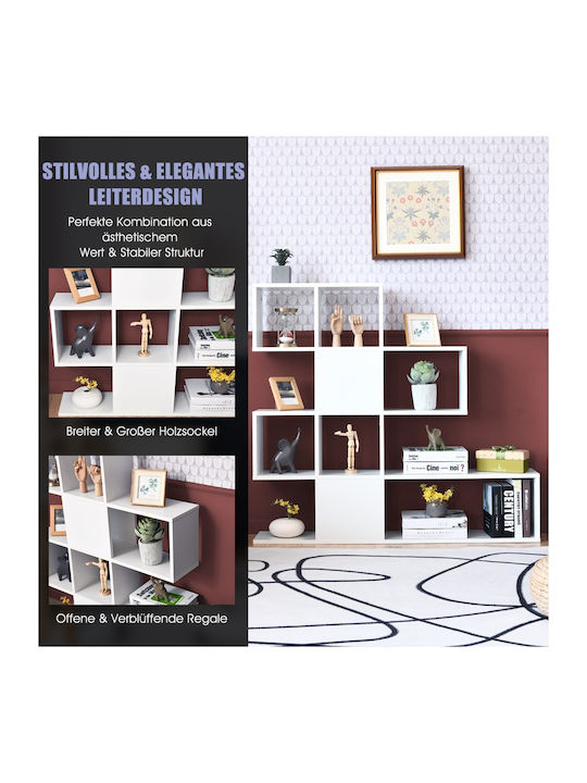 White Bookcase 120x19.5x109cm