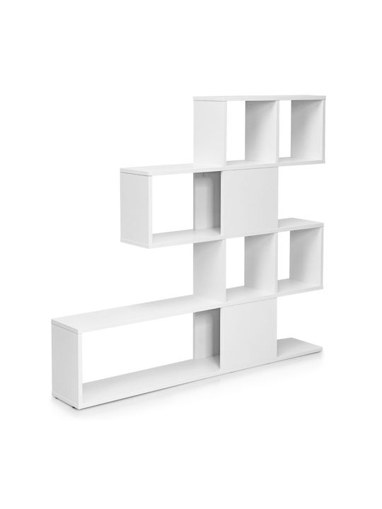 White Bookcase 120x19.5x109cm