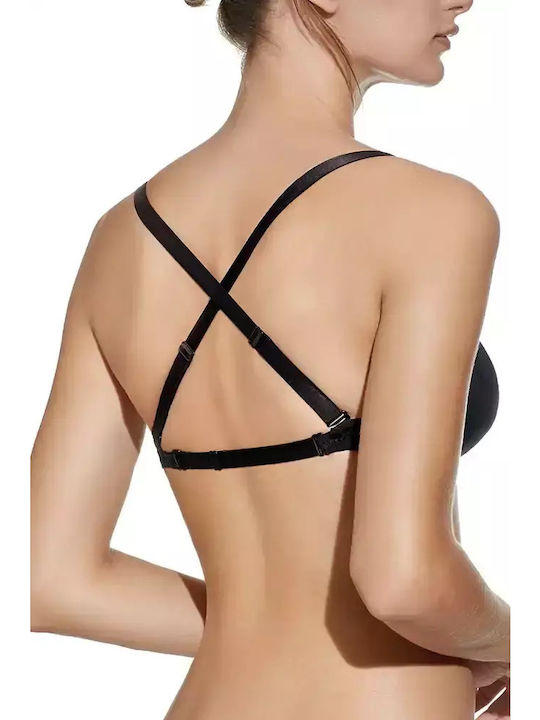 Μαύρο Strapless Σουτιέν με Ελαφριά Ενίσχυση & Μπανέλες 2Pack