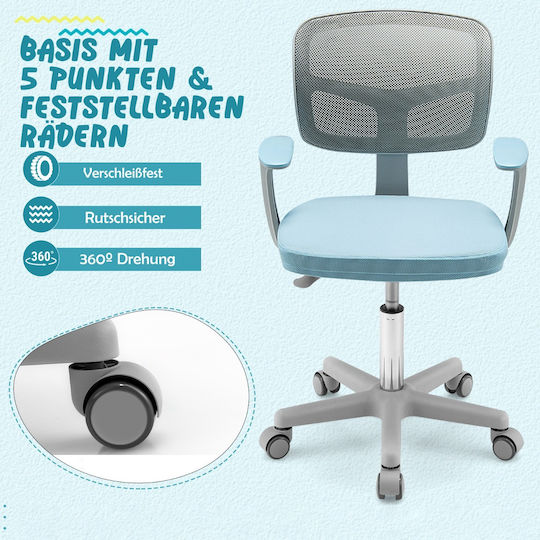 Blue Kids Desk Chair 54x54x80-91.5cm