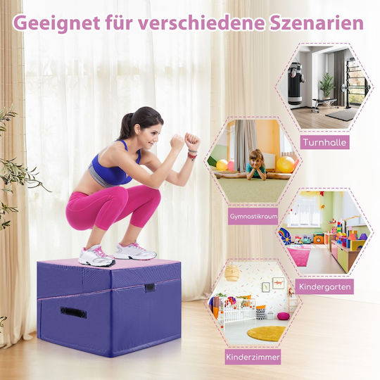 Costway Covor de exerciții fizice Violet