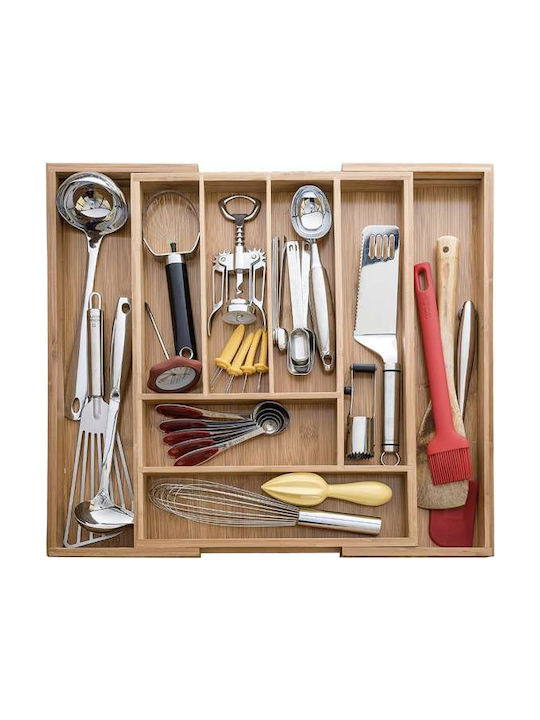 Tăvi Pentru Tacâmuri De Sertar Rabătabilă Din Lemn 43.5x45.5x5cm Bej
