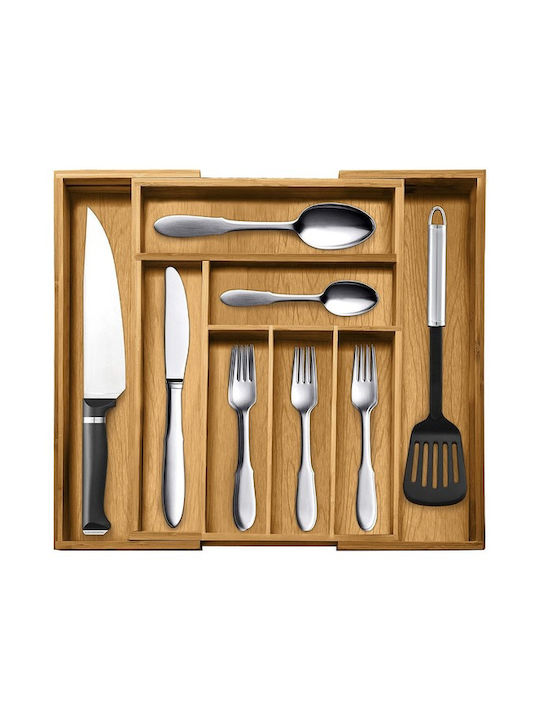 Tăvi Pentru Tacâmuri De Sertar Rabătabilă Din Lemn 43.5x45.5x5cm Bej