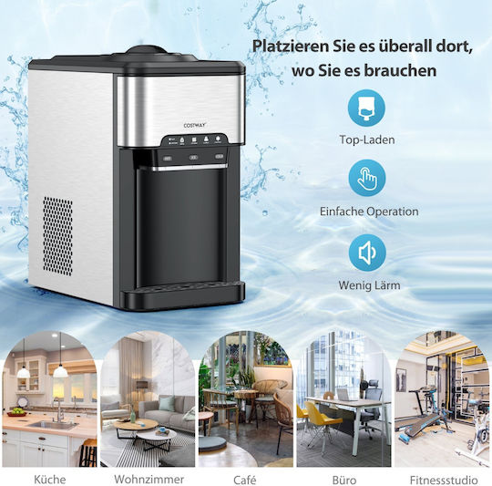 Costway Desktop-Kühler Flasche Rostfrei mit kaltem Wasser 2.5lt/h