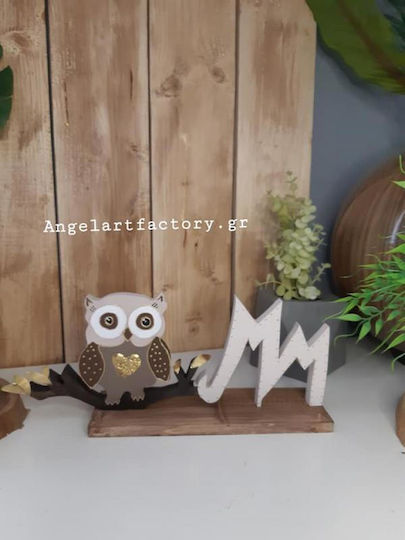 Dekorative Eule aus Holz 40x17cm 1Stück