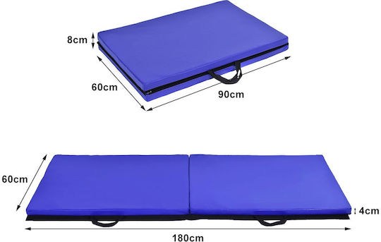 Costway Saltea Pliabilă Pentru Gimnastică Artistică Violet (90x60cm)