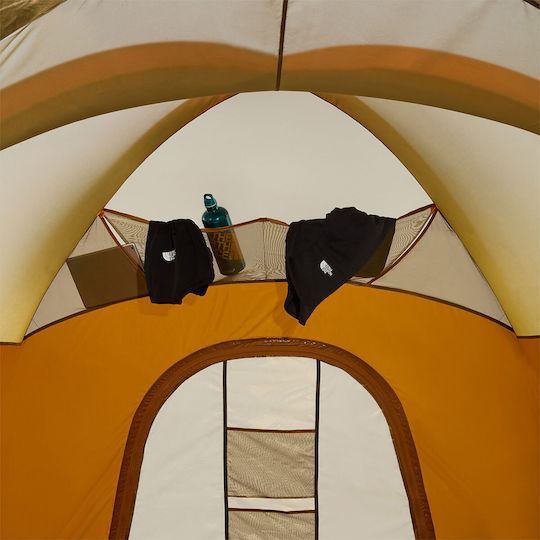The North Face Summer Camping Tent Orange with Double Cloth for 4 People 191x107x107cm