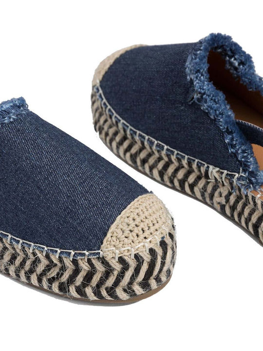 Women's Knitted Espadrilles Navy Blue