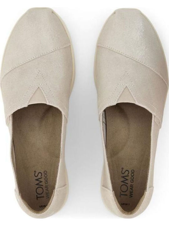 Alpargata Suede Γυναικείες Εσπαντρίγιες σε Ασημί Χρώμα