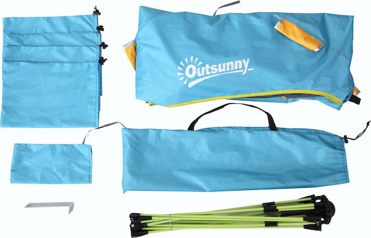 Outsunny 2-Person Blue Beach Tent