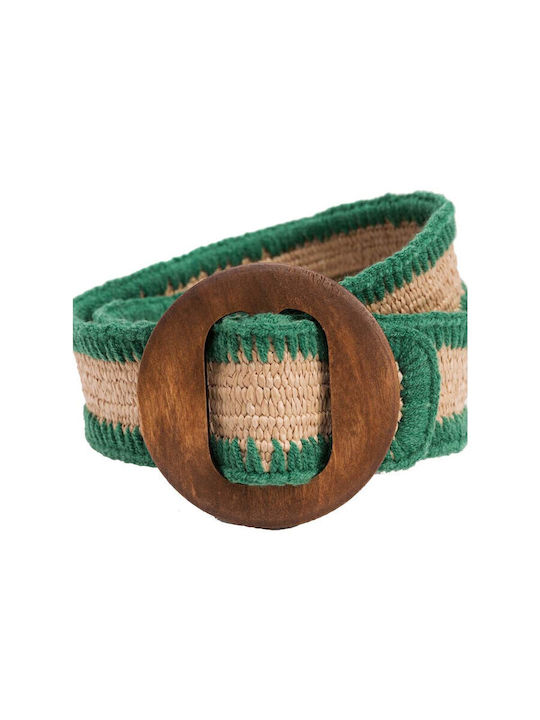 Tiffosi Elastic Women's Belt Green