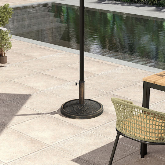 Outsunny Umbrella Stand Metallic Bronze 46x46x34cm