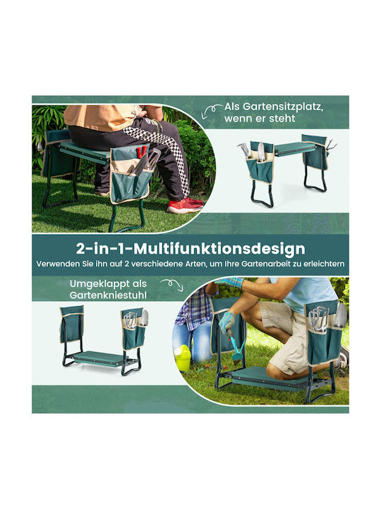 Costway Klapphocker Für Garten & Kniepolster Werkzeugkoffer Komfort & Unterstützung Für Knie & Rücken Gt4073