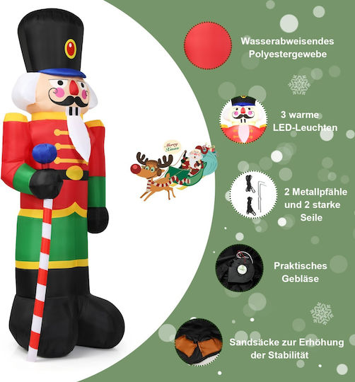 Costway Umflat Nutcracker de Crăciun din Plastic