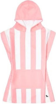 Dock & Bay Kid's Poncho Quickdry Malibu Pink Microfiber 66 X 49cm