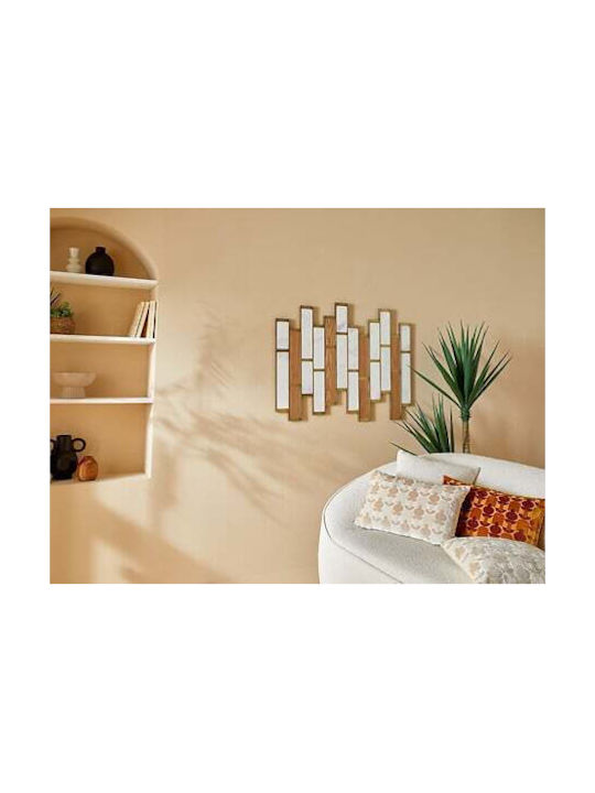Wall Decor 96 X 1.5 X 74.5 Cm Marble & Wood Effect 205701 Atmosphera