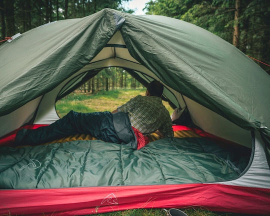 Robens Lodge 3 Exp Camping Igloo Mountaineering Green with Double Cloth 3 Seasons for 3 People Waterproof 5000mm 235x305x120cm