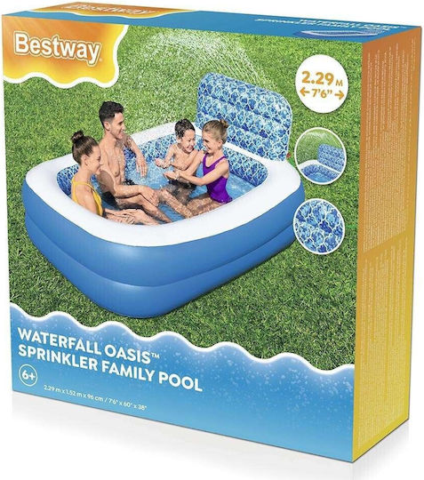 Bestway PVC Swimming Pool 702L Inflatable 229x152x152cm Blue