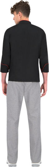 Palltex Haina Bucătar Unisex Negru cu Mânecă lungă Chef Nobu
