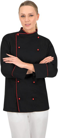 Palltex Haina Bucătar Unisex Negru cu Mânecă lungă Chef Nobu