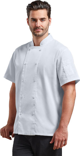 Mantel Koch 100% Baumwolle Unisex Weiß mit Langärmelig PR902