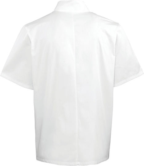Coat Chef 100% Cotton made White with Short Sleeve PR664