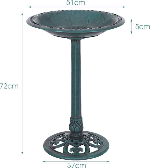 Costway Vogelfütterung & -tränke Wasserzufuhr in Bronze