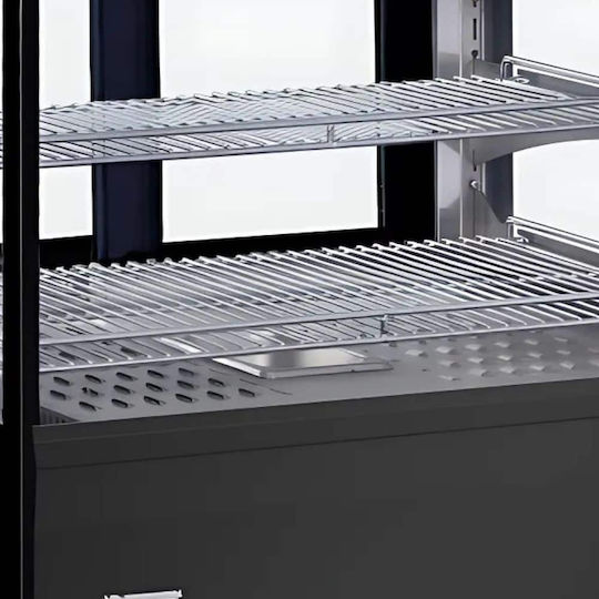 Beheizte Theken-Vitrine 660x530x730mm Dynamic Gn-660hrt Schwarz