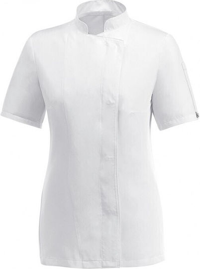 Egochef Coat Chef 100% Microfiber Female White with Long Sleeve