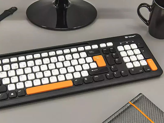 Tracer Greg RF Ασύρματο Πληκτρολόγιο Αγγλικό US