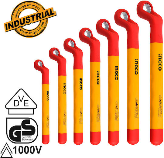Ingco Set de 7 Duble Chei poligonale Curbe