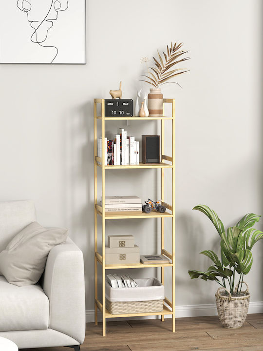 HomCom Regal Badewannenregal Hölzernes 43.5x31.5x142cm