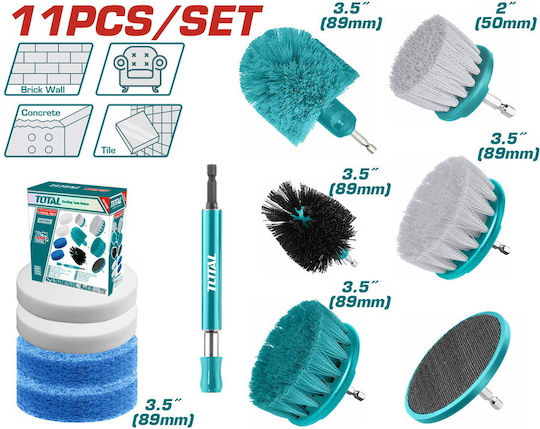 Total TACB1101 Brush Drill Set of 11pcs