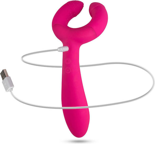 Teazers Dublu Vibrator cu Telecomandă Roz